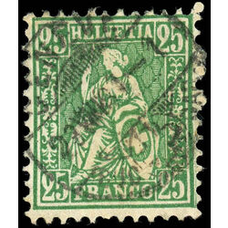 switzerland stamp 55a helvetia 1867 U 001