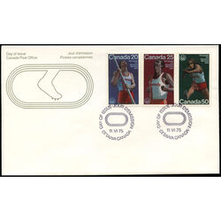 canada stamp 664 6 fdc track and field sports 1975