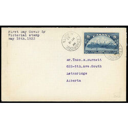 canada stamp 202 parliament buildings 5 1933 FDC 012