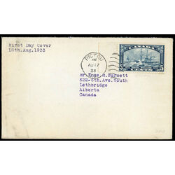 canada stamp 204 royal william 5 1933 FDC 020