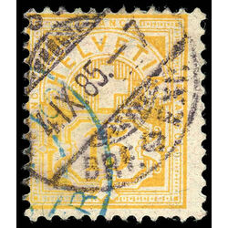 switzerland stamp 75 helvetia numeral 15 1882