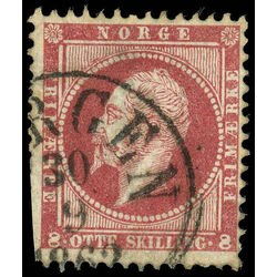 norway stamp 5 king oscar i 1856 U 003