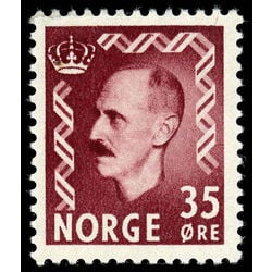 norway stamp 312 king haakon vii 1950