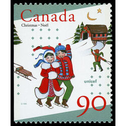 canada stamp 1629as children skating 90 1996