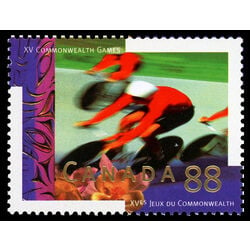 canada stamp 1522 cycling 88 1994