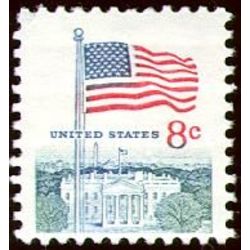us stamp postage issues 1338f flag white house 8 1971