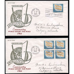 canada stamp 416 pacern in terris 5 1964 FDC 002