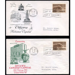 canada stamp 442 parliament buildings rear view 5 1965 FDC 003