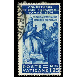 vatican stamp 46 pope gregory ix promulgating decretals 1935