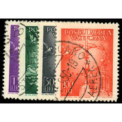 vatican stamp c12 5 birds circling cross 1947
