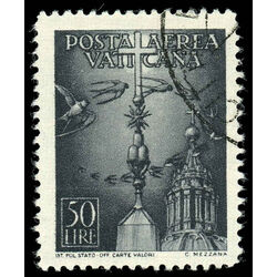 vatican stamp c14 birds circling cross 1947