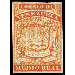 venezuela stamp 1a coat of arms 1859