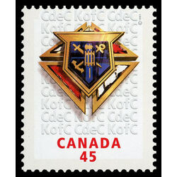canada stamp 1656 knights of columbus 45 1997