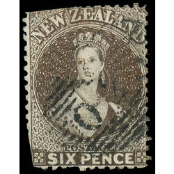 new zealand stamp 9d queen victoria 1862