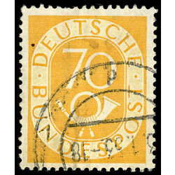 germany stamp 683 numeral and post horn 1952 U 002