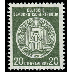 germany east stamp o22a arms of republic 1956 M NH 001