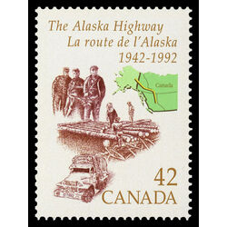 canada stamp 1413 the alaska highway 42 1992