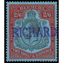 bermuda stamp 95 king george v 1927