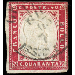 sardinia stamp 13b king victor emmanuel ii 1860 U 001