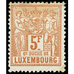 luxembourg stamp 59 industry and commerce 1882