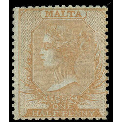 malta stamp 1 queen victoria 1863 M 001
