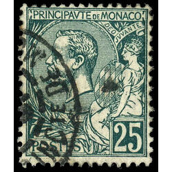 monaco stamp 20 prince albert i 25 1891 U 009
