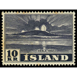 iceland stamp 252 close view of hekla 1948