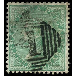 india stamp 17 queen victoria diadem includes maltese crosses 1864