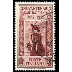 italy stamp 288 garibaldi memorial 1932