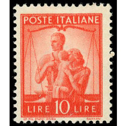 italy stamp 487 united family and scales 1947