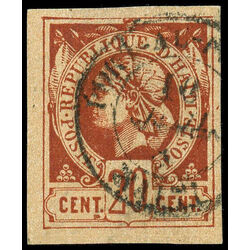 haiti stamp 6 liberty head 1881