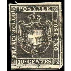 tuscany stamp 19 coat of arms 1860