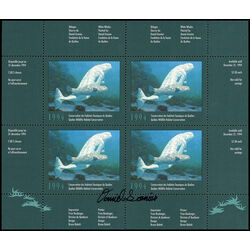 quebec wildlife habitat conservation stamp qw7e belugas by daniel grenier 1994