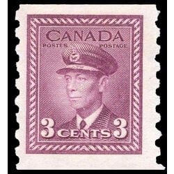 canada stamp 266 king george vi 3 1943