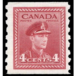 canada stamp 267 king george vi 4 1943