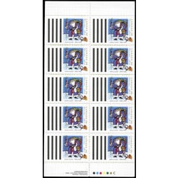 canada stamp bk booklets bk162 north american santa claus 1993
