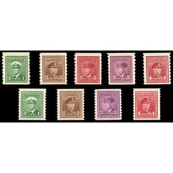canada king george vi war issue coil stamps