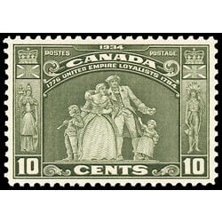canada stamp 209 loyalists statue 10 1934