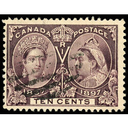 canada stamp 57i queen victoria diamond jubilee 10 1897 U F 003