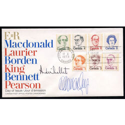 canada stamp 586 93 fdc caricature definitives 1973 FDC COMBO 004