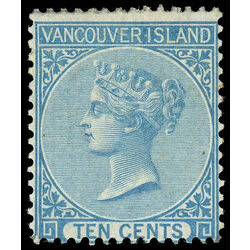 british columbia vancouver island stamp 6 queen victoria 10 1865 M FOG 017
