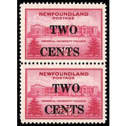 newfoundland stamp 268 memorial university college 1946 M VFNH 011