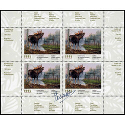 quebec wildlife habitat conservation stamp qw8e moose by robert gerard 1995