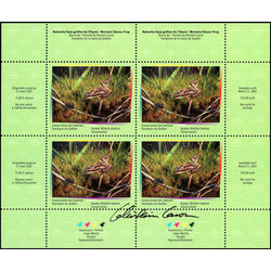 quebec wildlife habitat conservation stamp qw19e western chorus frog by ghislain caron 2006