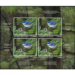 quebec wildlife habitat conservation stamp qw23a cerulean warbler 2010