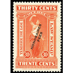 canada revenue stamp ql75 overprints on law stamps 30 1923