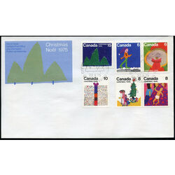 canada stamp 674 9 fdc christmas 1975 FDC COMBO