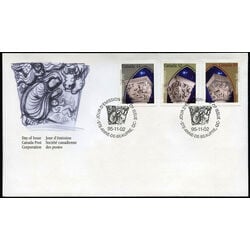 canada stamp 1585 7 fdc christmas capital sculptures 1995