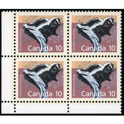 canada stamp 1160a skunk perf 13 1 x 12 8 10 1991 CB LL