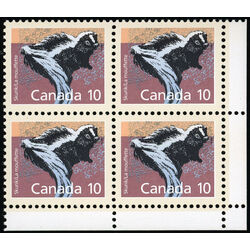 canada stamp 1160a skunk perf 13 1 x 12 7 10 1991 CB LR